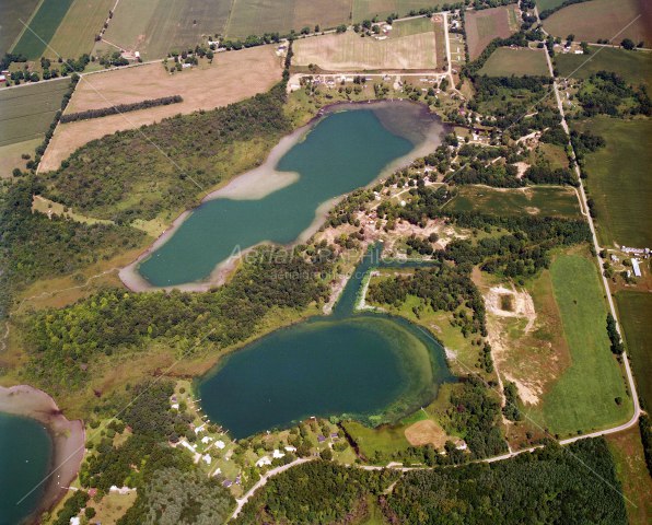 Blossom Lake & Dane Lake in Branch County, Michigan